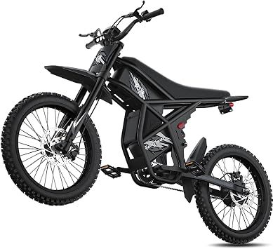 Bootime 2500W Electric Bike for Adults, 48V 18.2AH*2 Removable Battery Up to 37MPH/85Mile GT73 Electric Dirt Bike for Adults,25 inch Fat Tire Ebike with 3 Speed Dirt Electric Motorcycle Bicycle