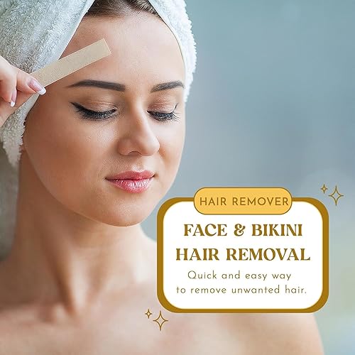 Miniatura 10 de MOOM - Tiras de cera natural Express kit de depilación preencerada tiras de cera para piernas bikini cara y cuerpo listas para usar con aceite de