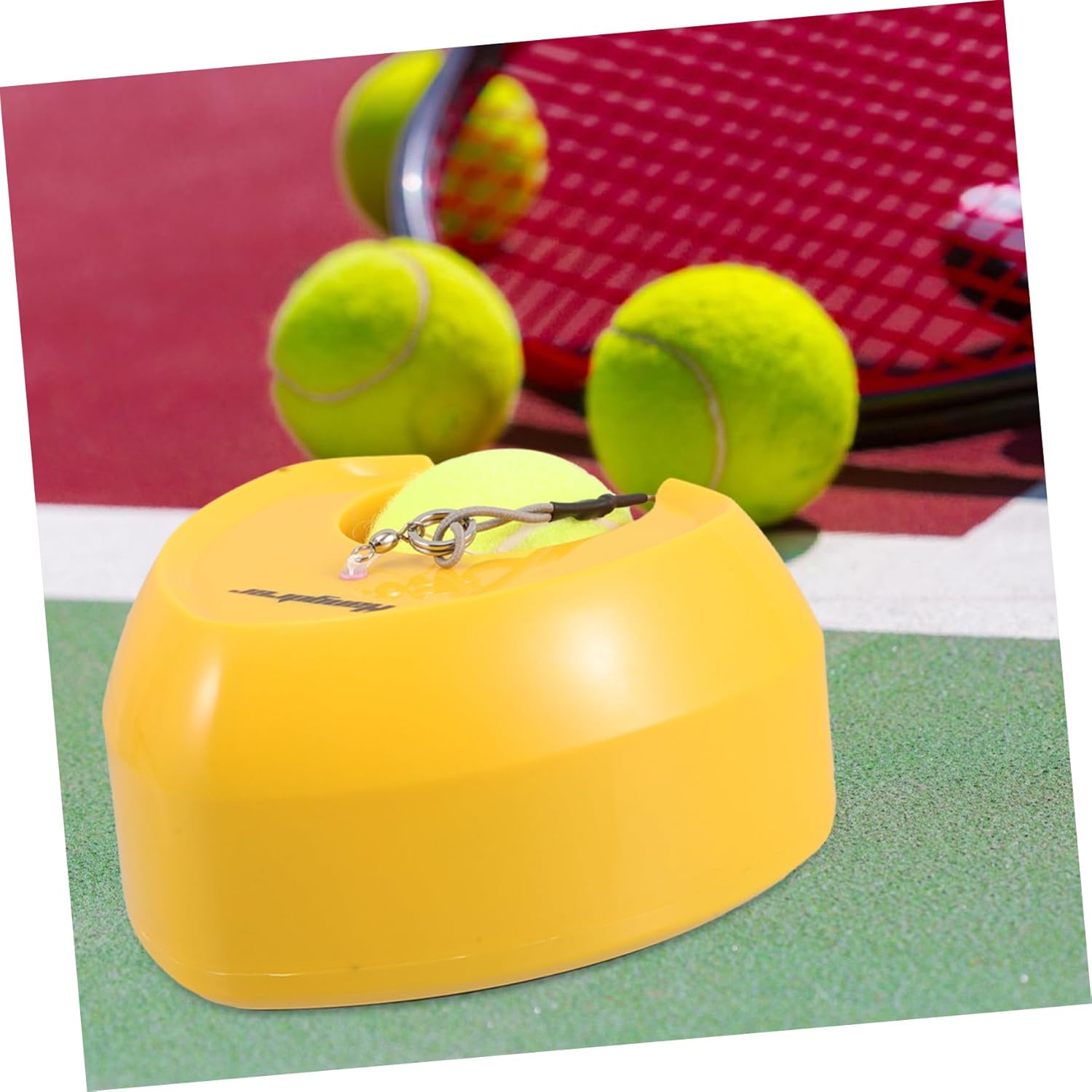 ibasenice Self Tennis Practice Tool High Rebound Portable Training Device for Skill Improvement and Fitness Enhancement Instant Setup with Easy Storage