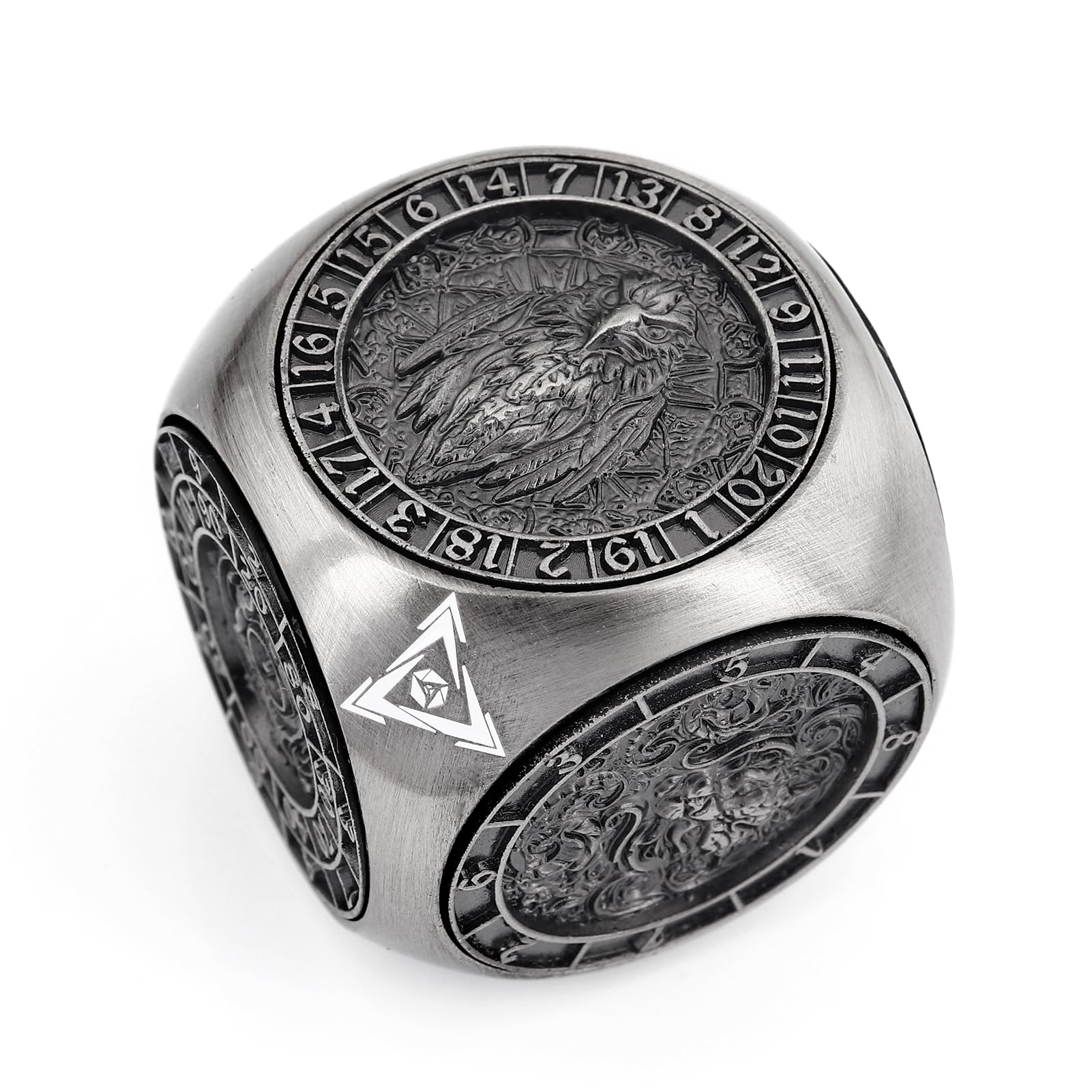 Haxtec Spinner Dice 7-in-1 Metal DND Dice Set Unique Dice Spinner Goblins Metal D&D Die for Dungeons and Dragons DND Gifts