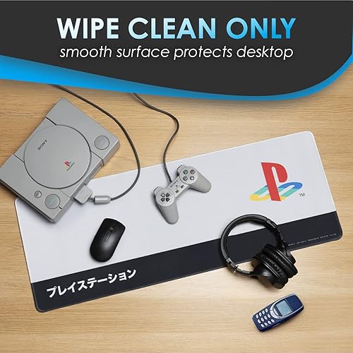 Miniatura 5 de Paladone Playstation Heritage - Tapete de escritorio, 11.8 x 31.5in, 12 x 31 pulgadas