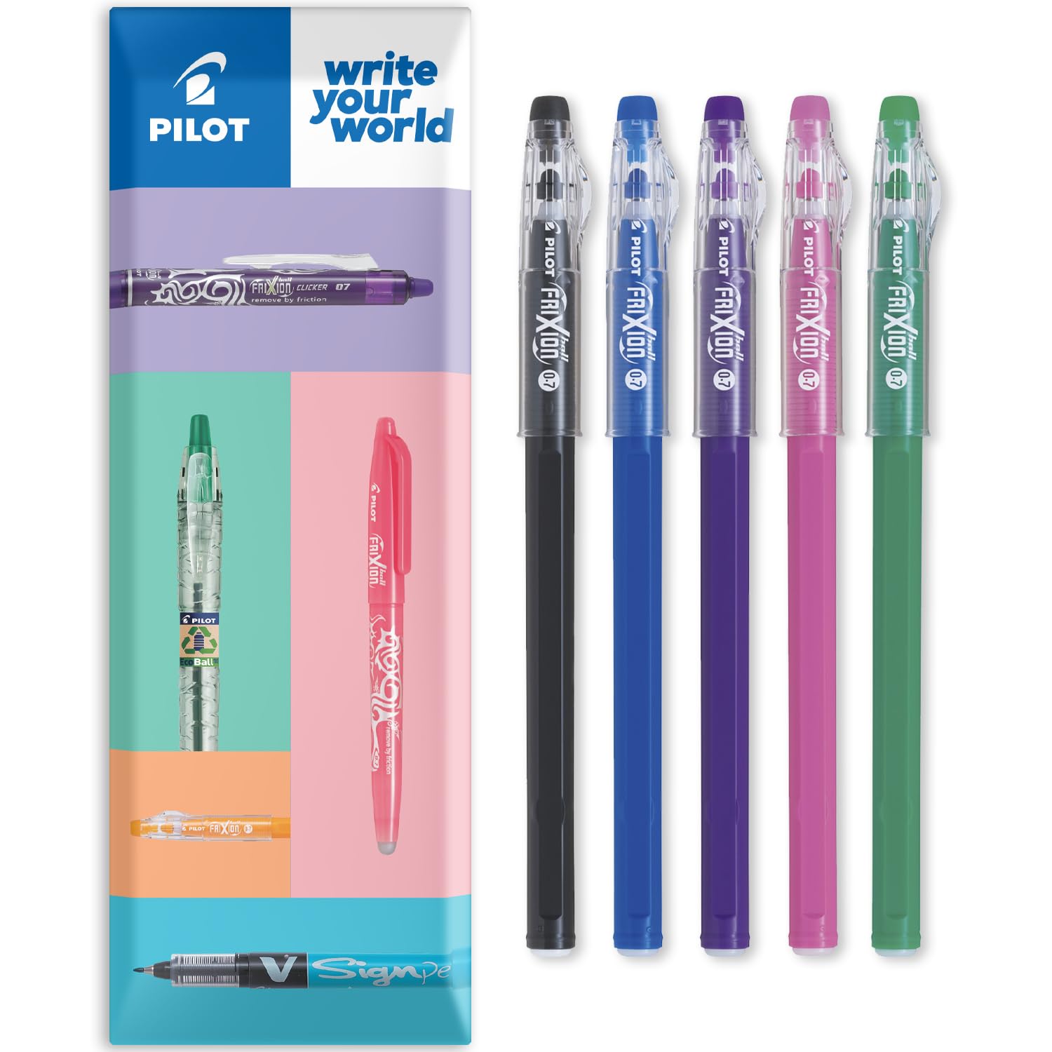 Amazon.com: PILOT FriXion Ball Stick 07-0.7mm Nib Tip - Erasable