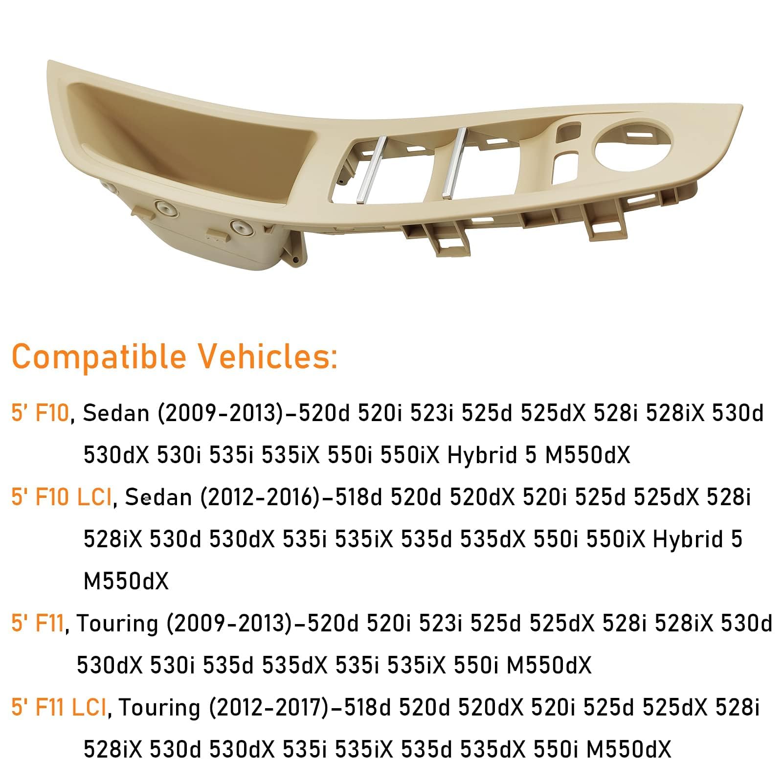 Maniglia Interna Porta Per BMW Serie 5 F10 F11 - Sinistra Anteriore - Foto 3