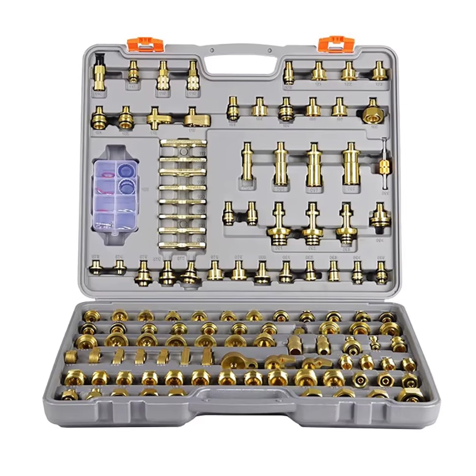 Kit détection fuites climatisation universel 123 pièces outil CVC auto