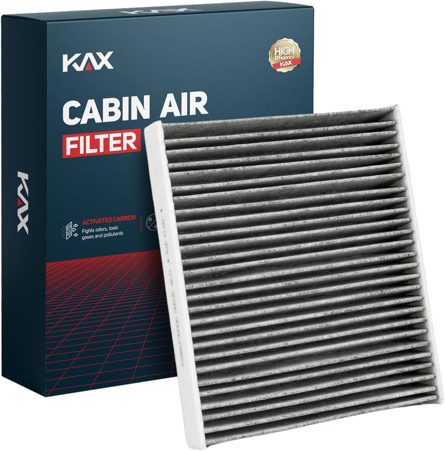KAX HEPA Cabin Air Filter with Activated Carbon, CF12436 Replacement for Subaru Crosstrek 2018-2023, Outback 2020-2025, Ascent, Impreza, Legacy Passenger Compartment Subaru Air Filter