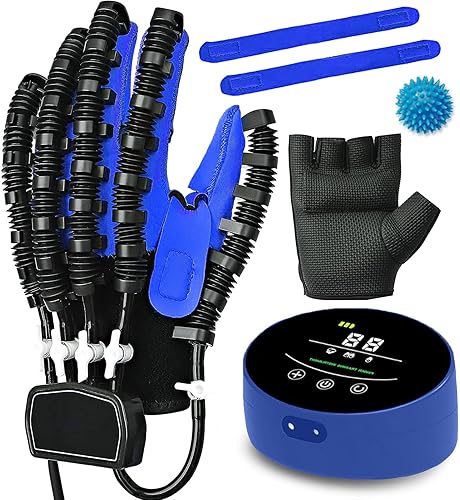 Miniatura 10 de Rehabilitation Robot Glove, Finger Training Rehab Orthotics, Stroke Hemiplegia Hand Splint Assistive Gloves Training Equipment