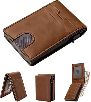 Slim Card Holder Wallet for Men Rfid Minimalist Compact Wallet 11-14 Card