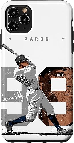 Funda para iPhone 11 Pro Max Aaron Judge Number Portrait Baj New York MLBPA
