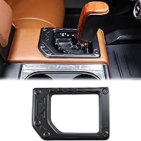 Vista 11 de Aunginsy Cubierta de panel de palanca de cambios para Toyot@a Tundra 2014-2021 Consola de palanca de cambios antiarañazos, marco de panel de cambio
