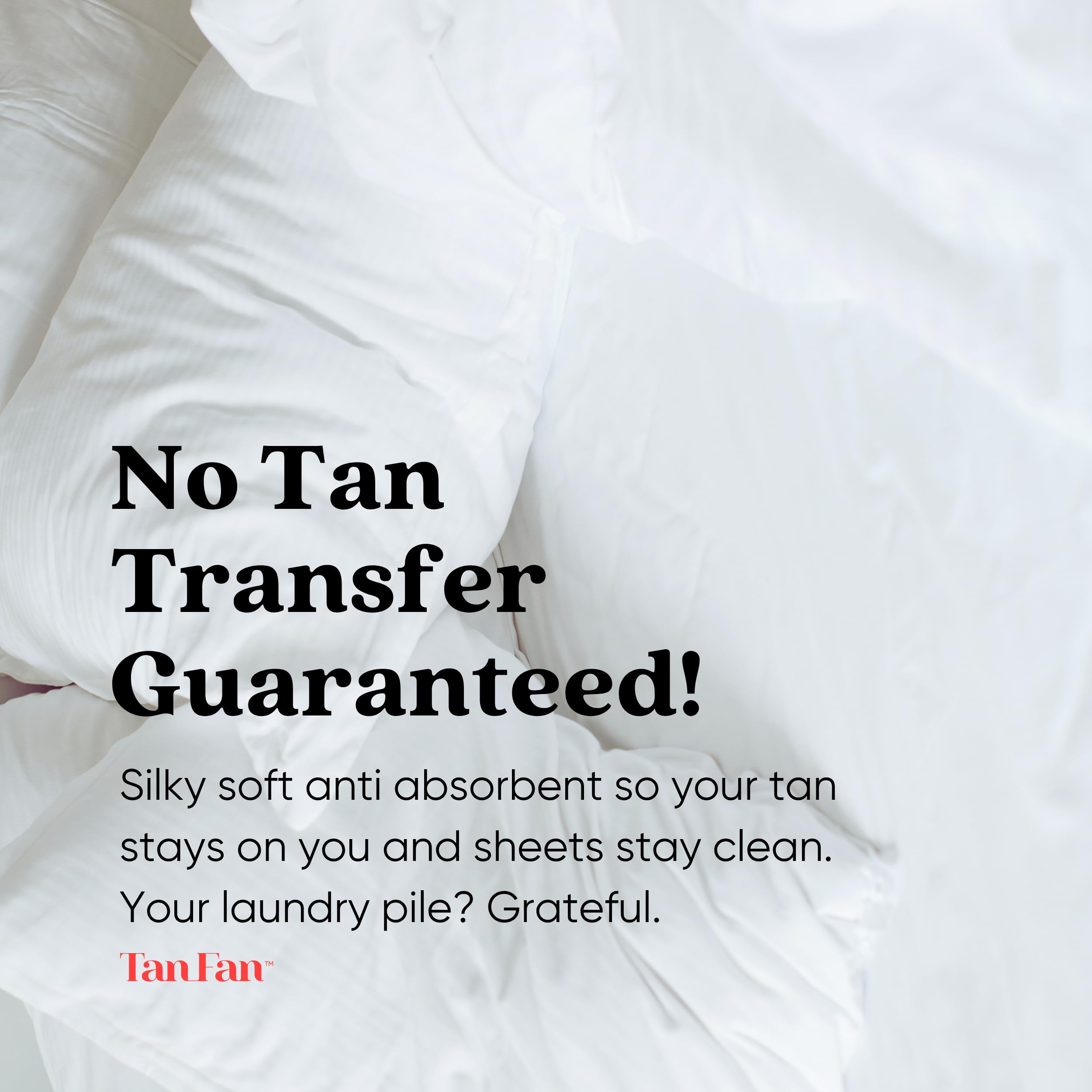 Tan Fan Self Tan Sleep Sac - Protects Sheets from Fake Tan Stains - No Tanner Transfer, Rub Off, Absorption Guaranteed - Cool Silky Lightweight Bed Protector Sack. Large Roomy w Foot Openings (): Sleep Sac Set