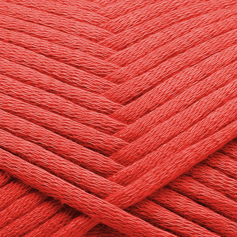 Image of Soft Yarn for Crocheting - Crochet & Knitting Yarn, Beginner Yarn with Easy-to-See Stitches, 250 Yds Amigurumi Yarn, Cotton-Nylon Blend Tshirt Yarn for Crocheting, Worsted Weight Yarn 4, Crimson