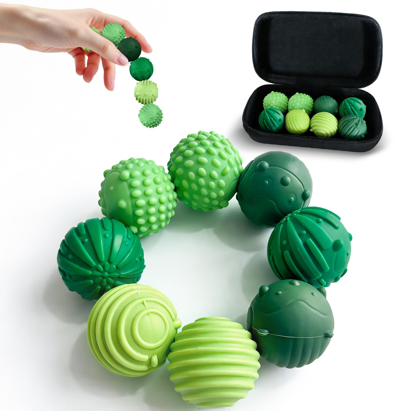 8PC Silicone Magnetic Balls Fidget Toys Stress Balls for Adults,Teens,Women