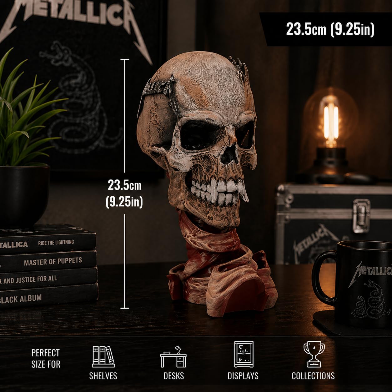 Amazon.com: Nemesis Now Metallica Pushead Skull, Officially