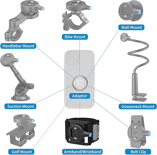 Miniatura 7 de SPORTLINK Compatible con iPhone 13 Pro - Brazalete para teléfono celular para correr, con funda transparente a prueba de golpes y soporte para