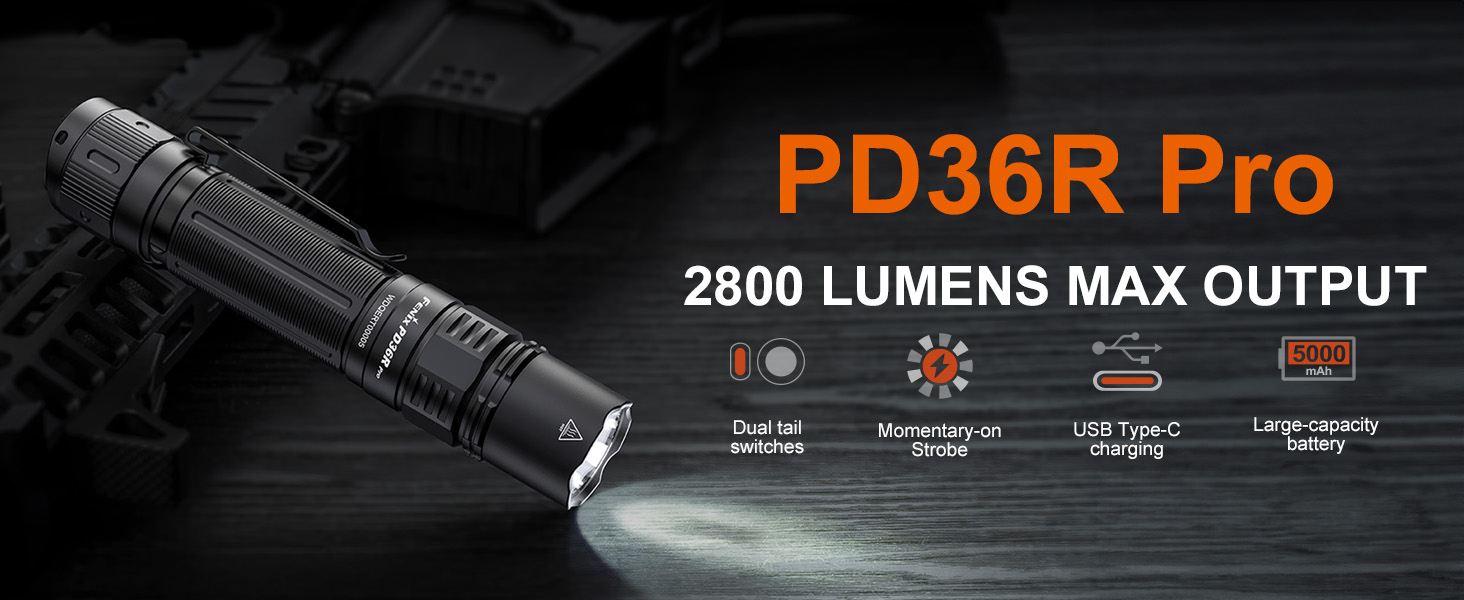 Amazon.com: Fenix PD36R Pro High Lumen Tactical Flashlight