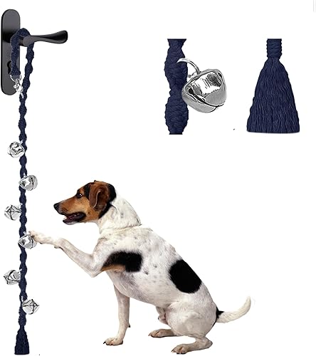 Vista 13 de Campanas de Perro para Salir al Aire Libre y Entrenamiento de Orinal para Cachorros, Campana de Puerta de Perro Ajustable para Ir al Baño, Hecho a