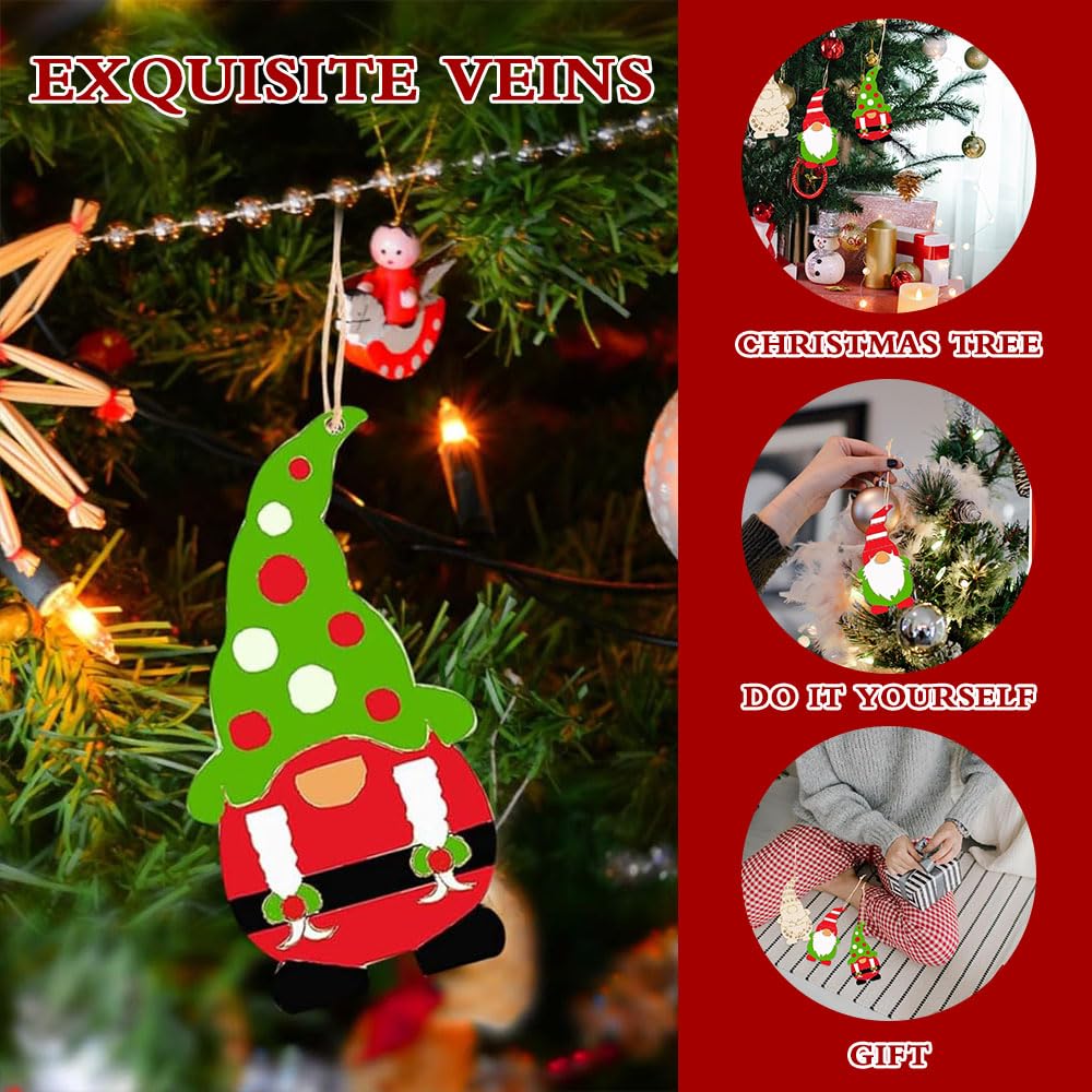 Weihnachts Bastelset 345-teilig - Holzanhänger Zum Bemalen Für Kinder