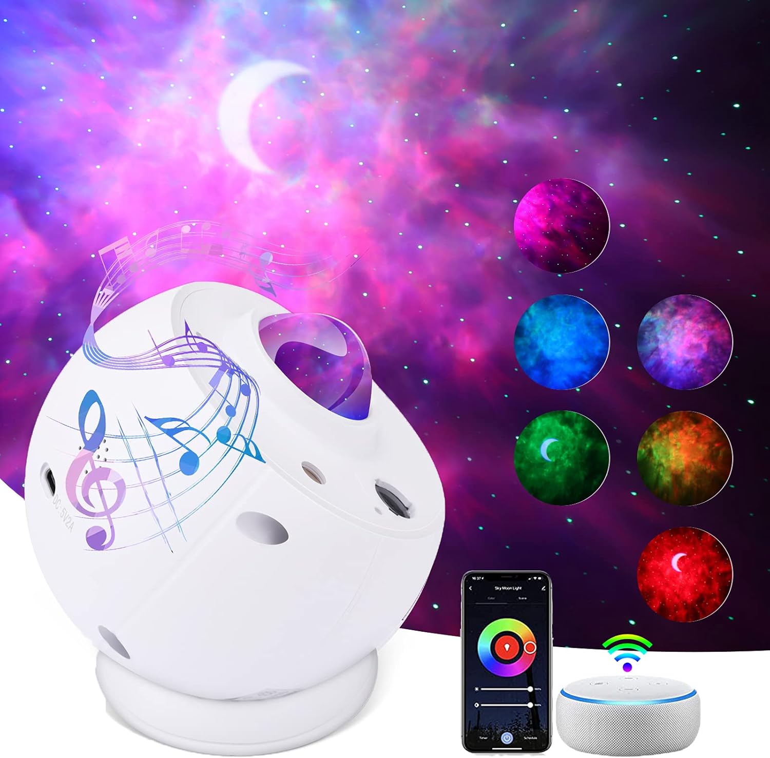 Star Projector, 3 in 1 Galaxy Projector Nebula Light