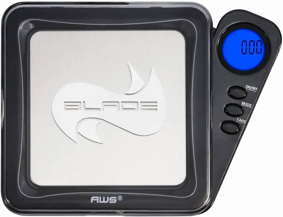 AMERICAN WEIGH SCALES Balança Digital De Bolso Blade Series 200G X 0,01G Com Precisão De 0,01G | Mini Balança De Precisão, Pequena Balança Digital Emg Para Cozinha, Balança Para Ouro, Gemas E Moedas
