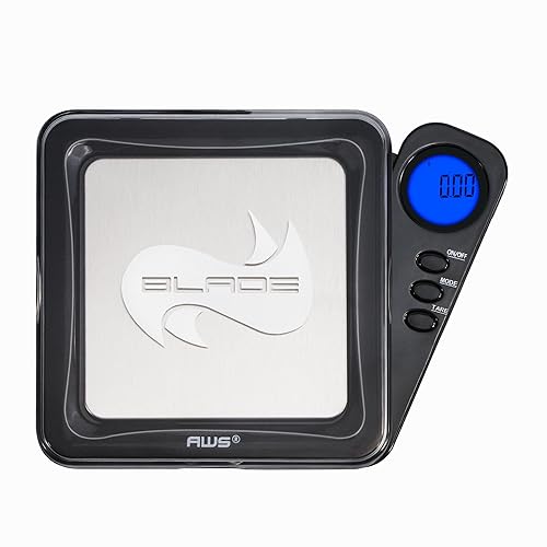 Vista 36 de AMERICAN WEIGH SCALES Serie Blade - Báscula digital de bolsillo de precisión - 650G X 0.1 G - (rojo) Rojo -,Gris,plateado,Azul,Camo,Negro,Cromado