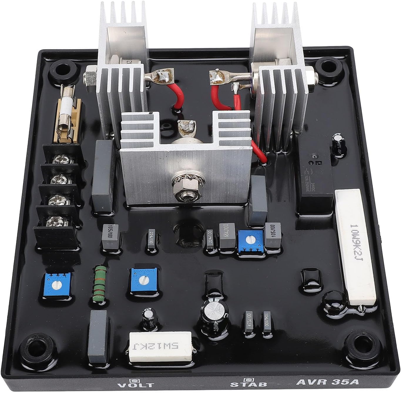 Automatic Voltage Regulator Controller Stabilizer Brushless Voltage Regulator Module for Derv Engine Generator Plastic 575g 20.28oz