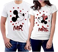 Vista 1 de picontshirt Camisetas para parejas de Mickey MR y MRS