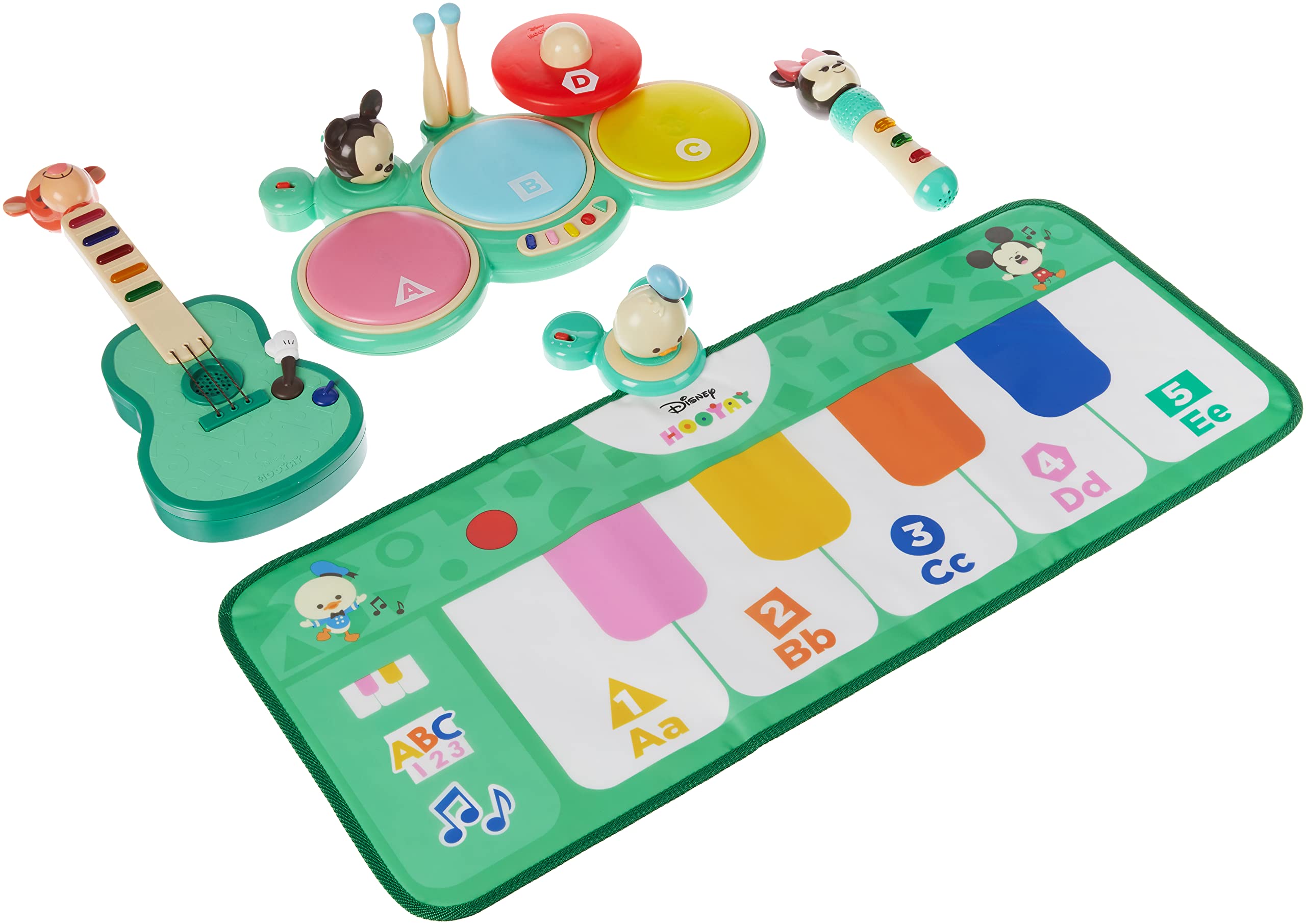 Amazon.com: Disney Hooyay Big Band Set Rock n Swap Early Learning with  Mickey & Minnie Mouse Donald Duck and Tigger : Toys & Games