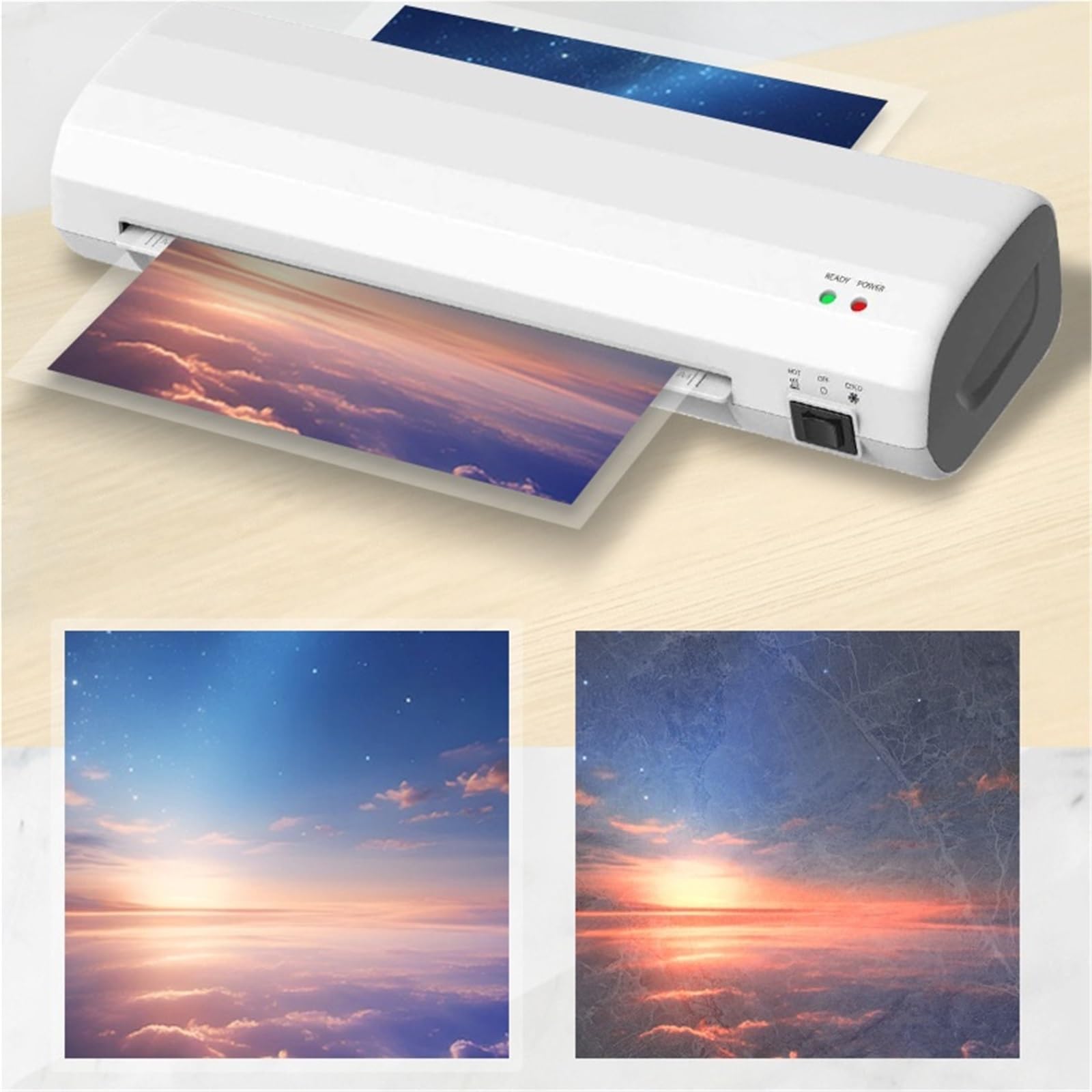 Laminator, Laminator Termiczny A4 Maszyna Do Laminowania Na Gorąco Zimno do domu i biura