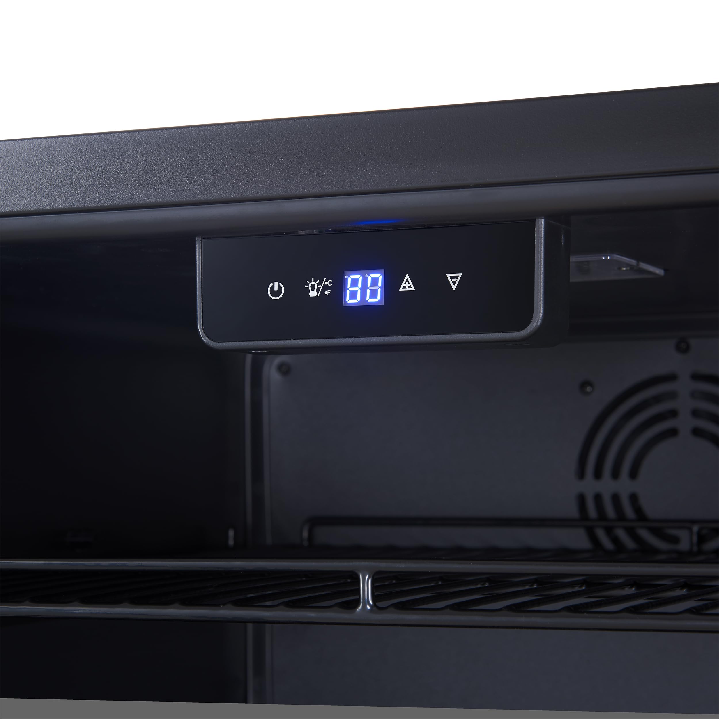 Forno Frescolino 24 Inch Beverage Cooler, 188 Can Capacity Refrigerator With Triple Glass Door And LED Lighting, Built-In Or Freestanding - Stainless Steel on Fridge.com - View 6
