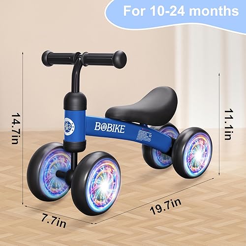 Vista 14 de Baby Balance Bike Toys for 12-36 Months Kids Toy Boy and Girls Gifts Toddler Best First Birthday Gift Children Walker No Pedal Infant 4 Wheels