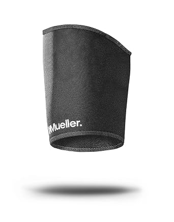 Mueller Neoprene Thigh Sleeve, Black, Large