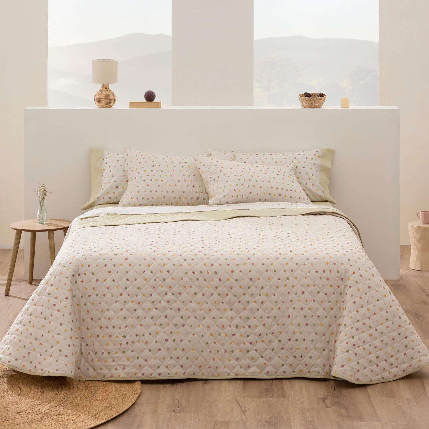 Burrito Blanco | Colchas Boutí | Cama de 150 a 160cm. (+Medidas Disponibles) | Diseño 182 | Color Multi (150-160x190/200cm.)