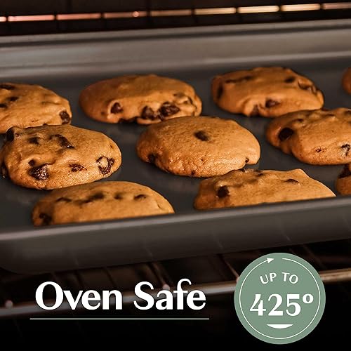 Miniatura 5 de Goodful Juego de utensilios antiadherentes todo en uno, diseño apilable y que ahorra espacio, incluye sartenes redondas y cuadradas, moldes para