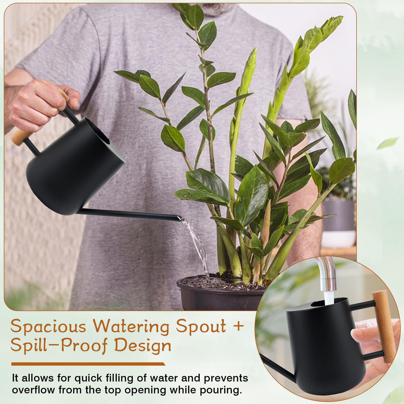 Mini Regadera En Walmart Regaderas Por Litros Pequeñas Regadera Pequeña De  Acero Inoxidable 300ml - Caño Largo Para Plantas De Interior Y Suculentas  Regadera Bonsai Suculentas Regadera Pequeña Walmart, image size:1600x1600