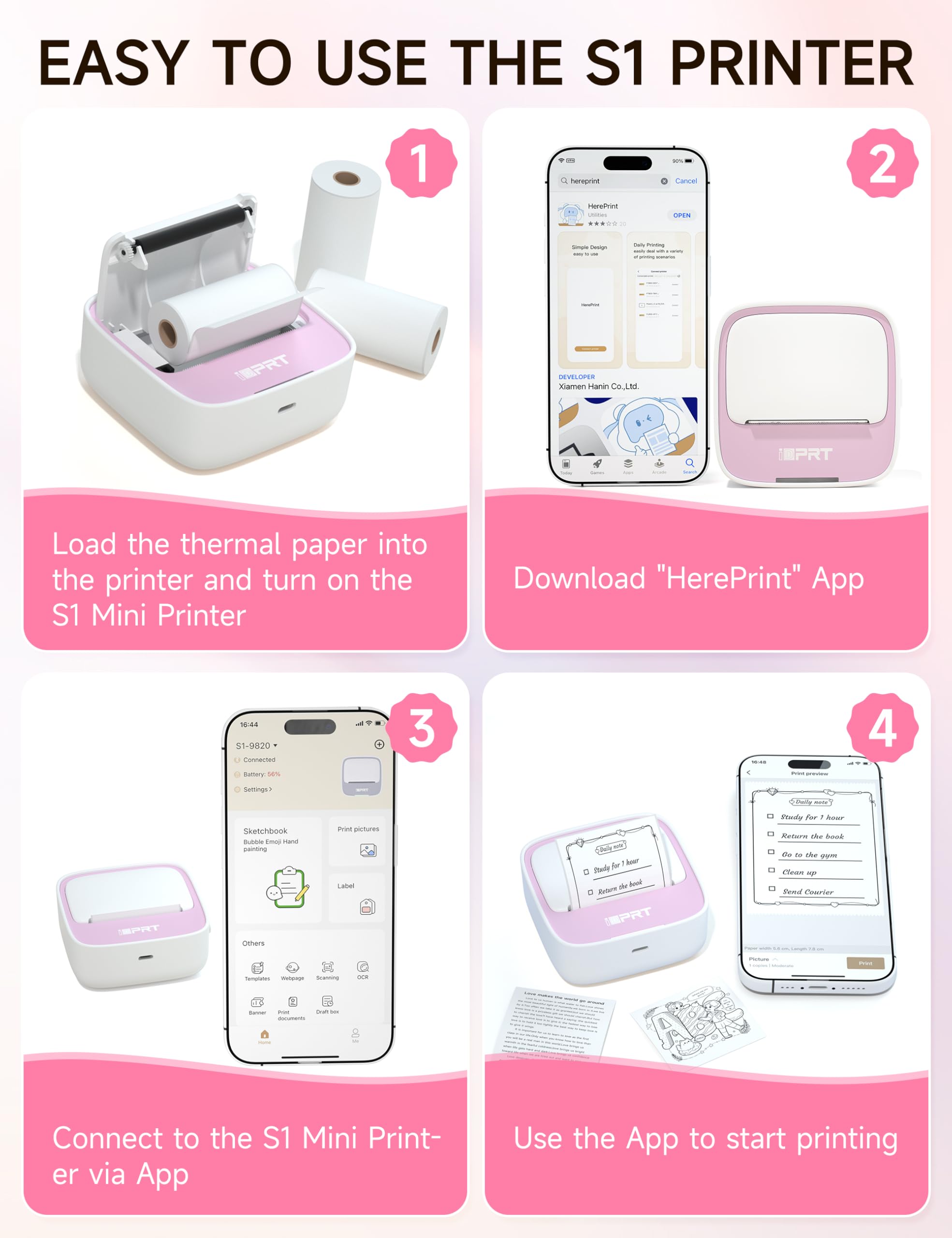 Snapklik.com : iDPRT Portable Sticker Maker Machine