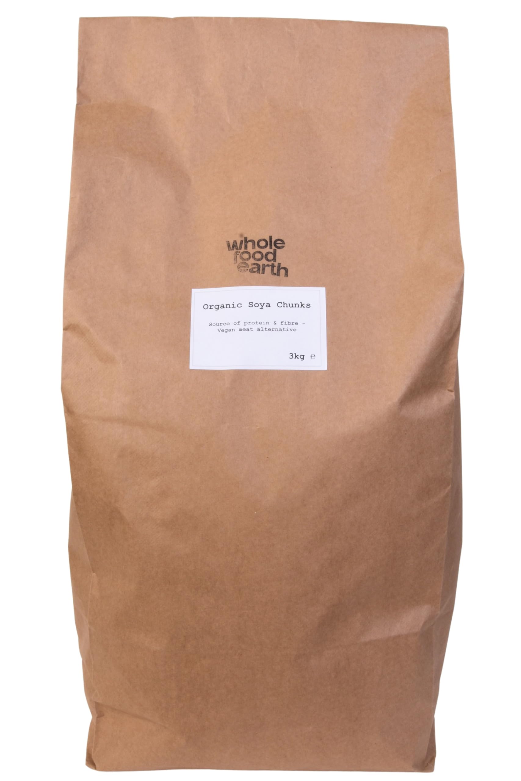 Wholefood Earth Bio-Sojafleisch 3kg | GVO-frei | Vegan | Ballaststoffreich | Proteinreich | Zertifiziert biologisch