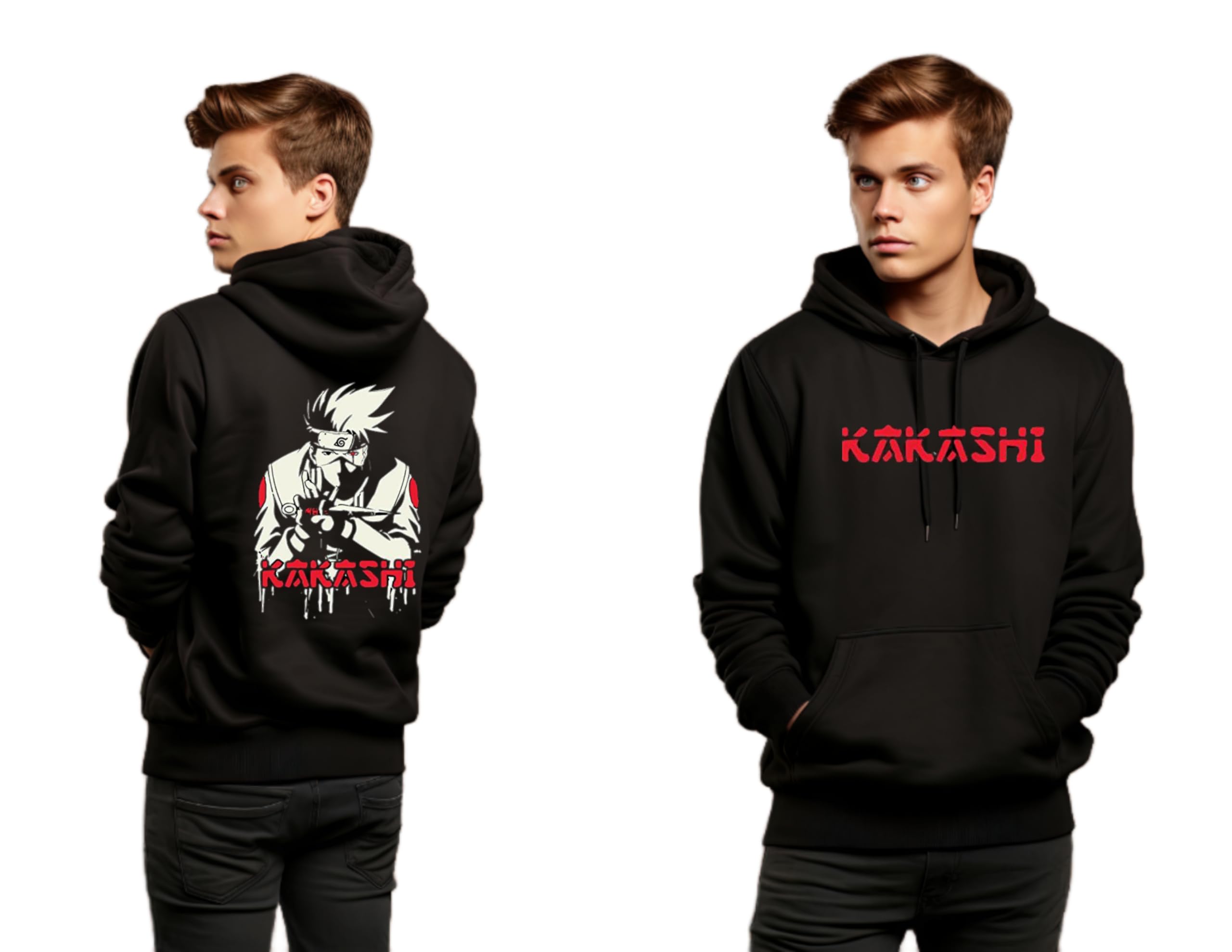 be crazy Anime Printed Black Hoodie/Graphic Printed Hoodie/Hoodie for Men & Women/Warm Hoodie/Unisex Hoodie-picture-40