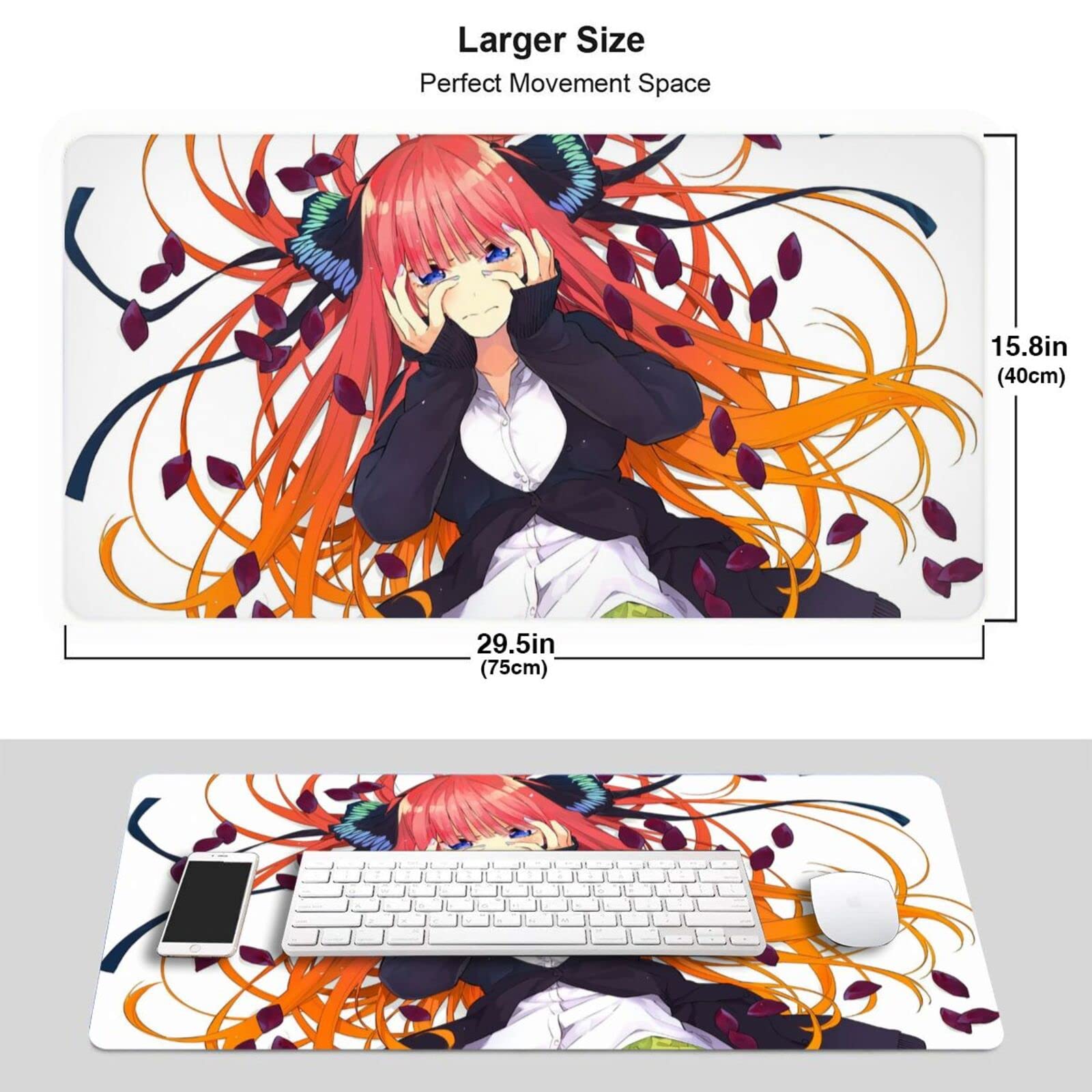 Amazon.co.jp: 五等分の花嫁 中野二乃 マウスパッド 大型ゲーミング