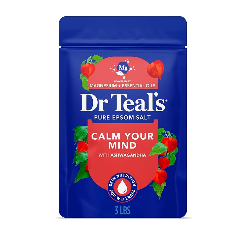 Dr Teal's Sais de Epsom com Ashwagandha e Óleos Essenciais, 1,36 kg