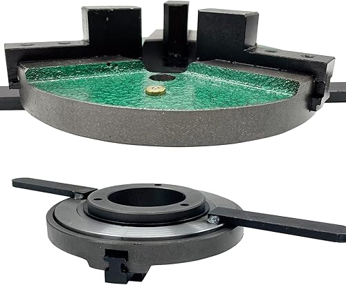 Miniatura 6 de INTBUYING Posicionador de soldadura autocentrante de 3 mandíbulas de 8 "Posicionador de mesa Portabrocas reversible de 7.874 in para fresadora y