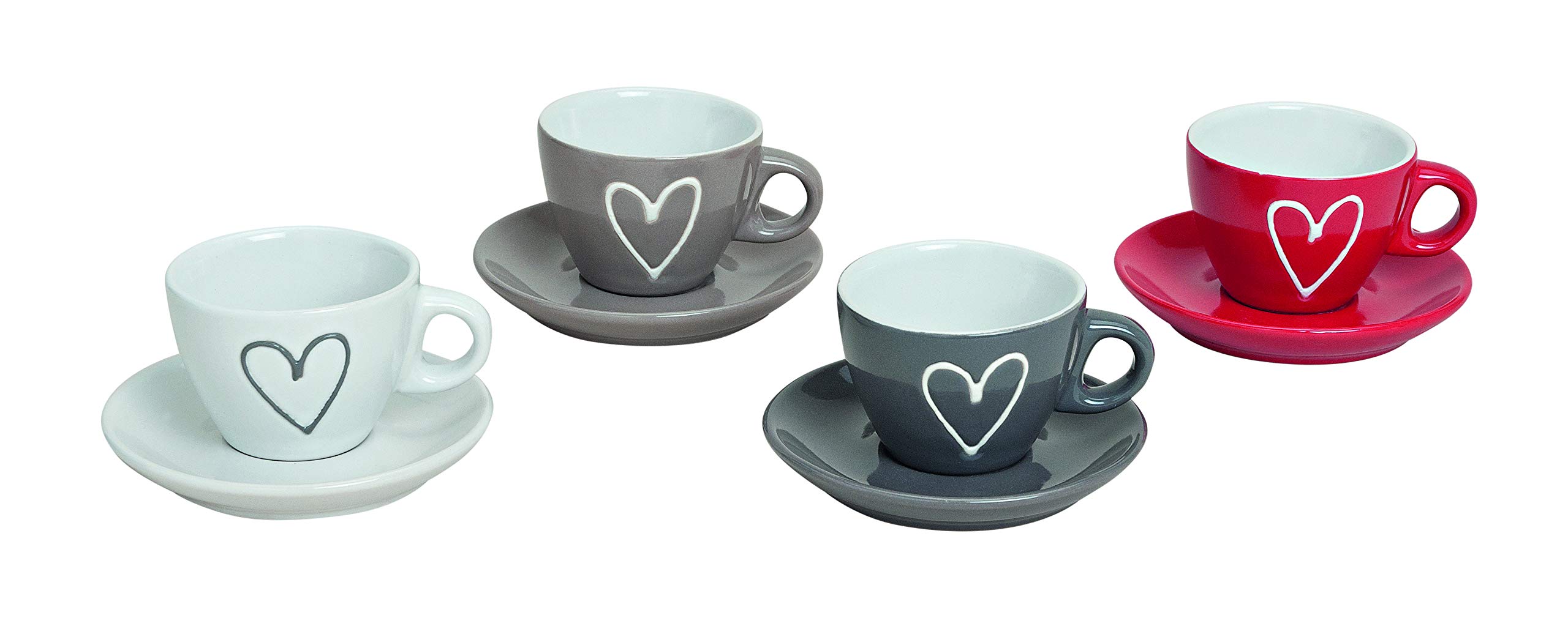 4er-Set Espressotassen Aus Glas Mit Ausgießer – Je 122 Ml, Transparent & Spülmaschinenfest