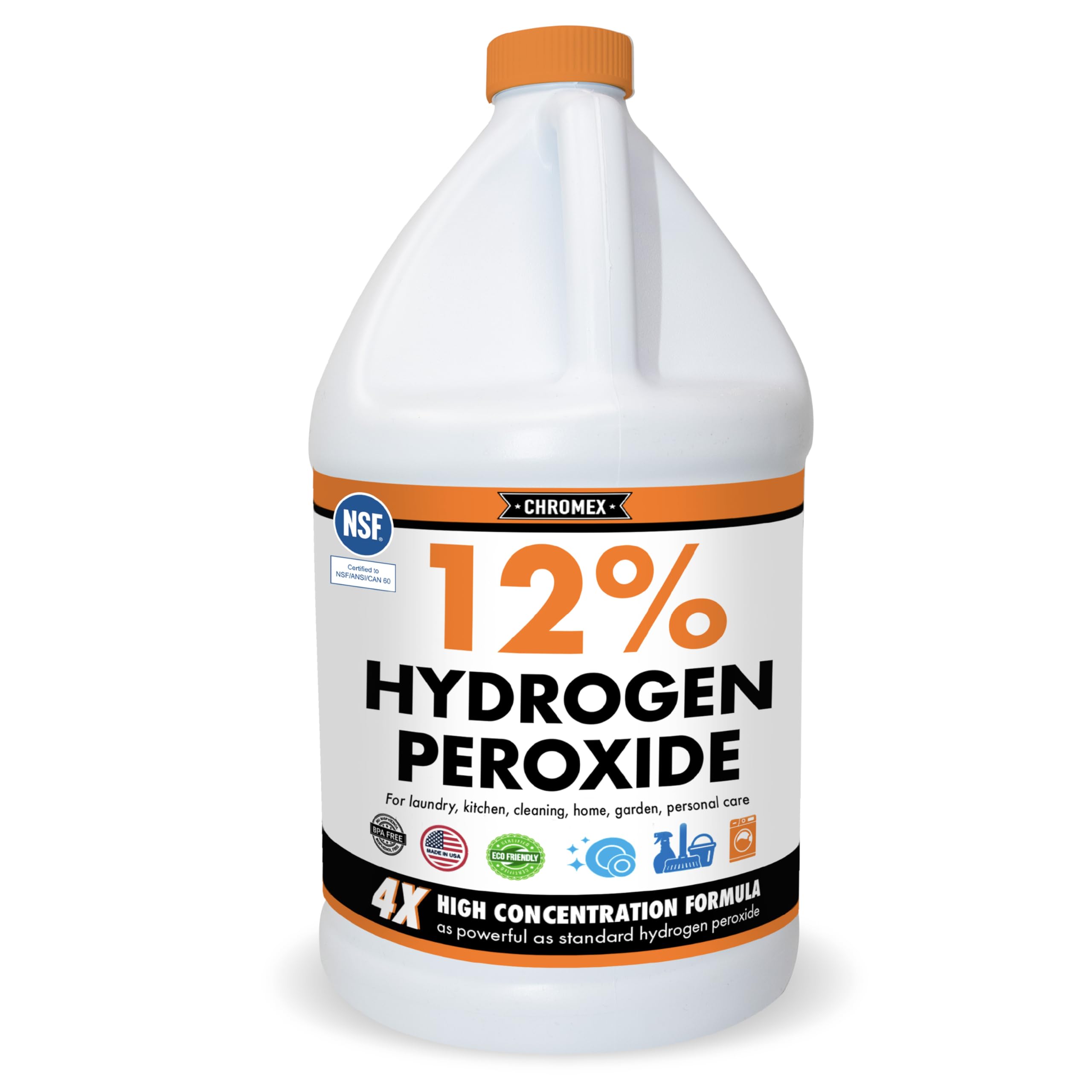 Amazon.com: Chromex Hydrogen Peroxide 12 Percent Food Grade, 4X