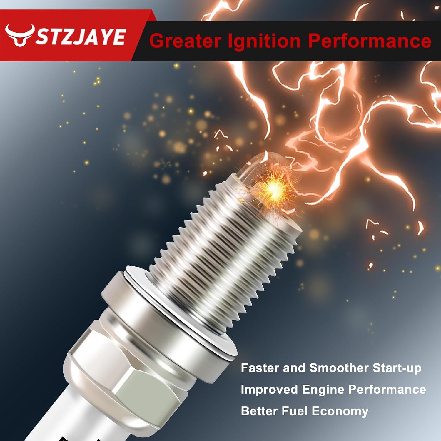 Spark Plugs 2756 BKR6E-11 Compatible with Toyota for Camry for 4Runner for Impreza for Avalon for RAV4 for Discovery for Frontier for Maxima for Celica,6Pack