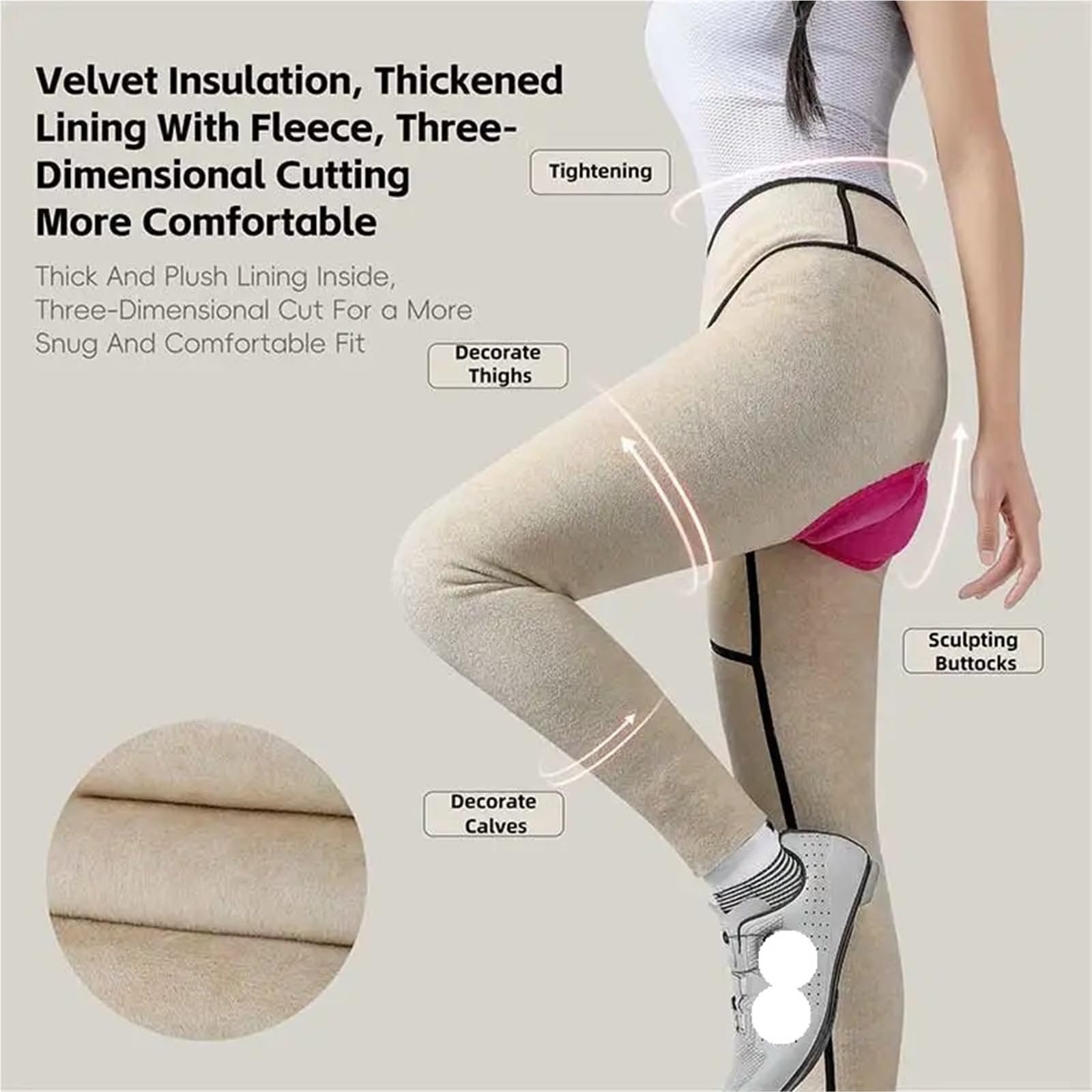 Collants de Cyclisme en Polaire Thermique for Hommes et Femmes, Pantalons Longs d'équipe Professionnelle, Automne Hiver pour VéLo