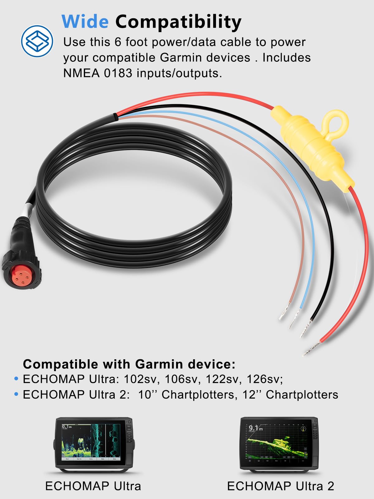Amazon.com: yourour 010-12938-00 Power/Data Cable Repalcement for