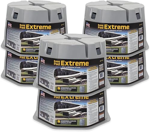 Miniatura 10 de Stromberg Carlson JBP-712.2 Base Pad Extreme - Almohadillas estabilizadoras de policarbonato ligeras para caravanas, remolques y cámperes, 7