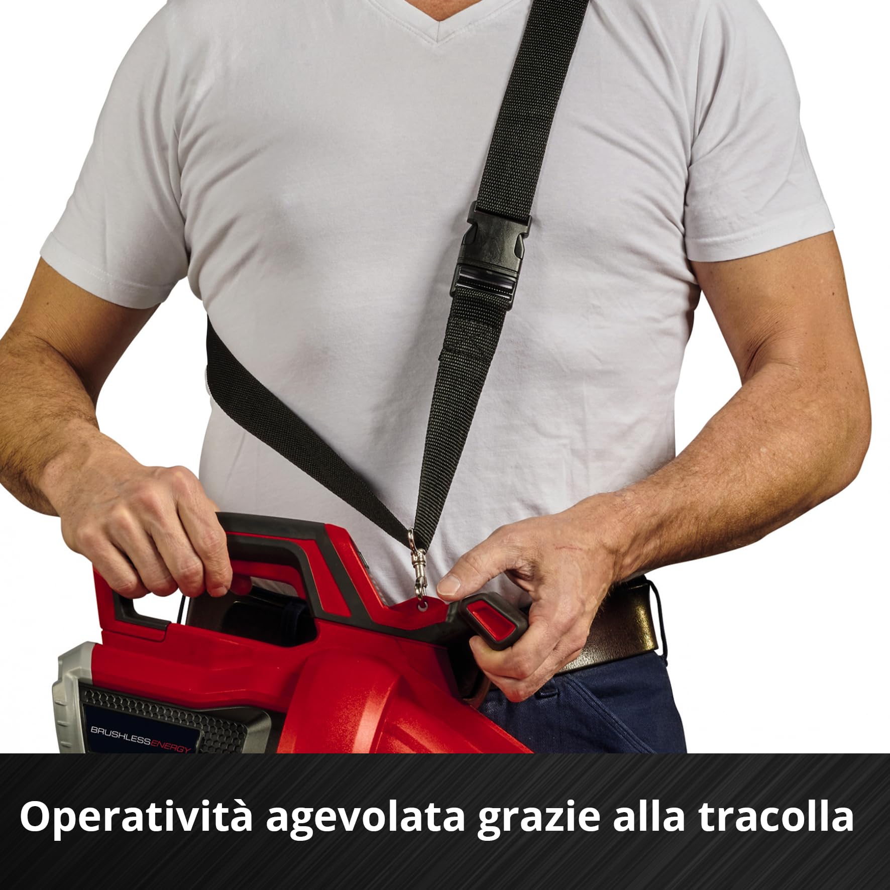 Einhell Professional VENTURRO 36/240 Power X-Change - Aspiratore per fogli senza fili (36 V, potenza di aspirazione 740 m³/h max., sacco collettore 45 L, soffiaggio fino a 240 km/h, senza batteria) | PXC | 36 V | aspirazione 740 m³/h | borsa 45 L | funzio