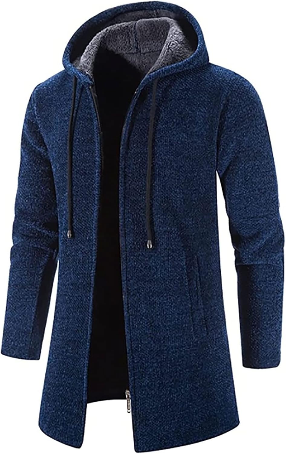 jacket Men's Winter Coat Winter Jacket Coats Stand-up Collar/lapel Collar Elegant Business And Leisure Coats Winter Leisure Jacket Coat(Blue,XX-Large)