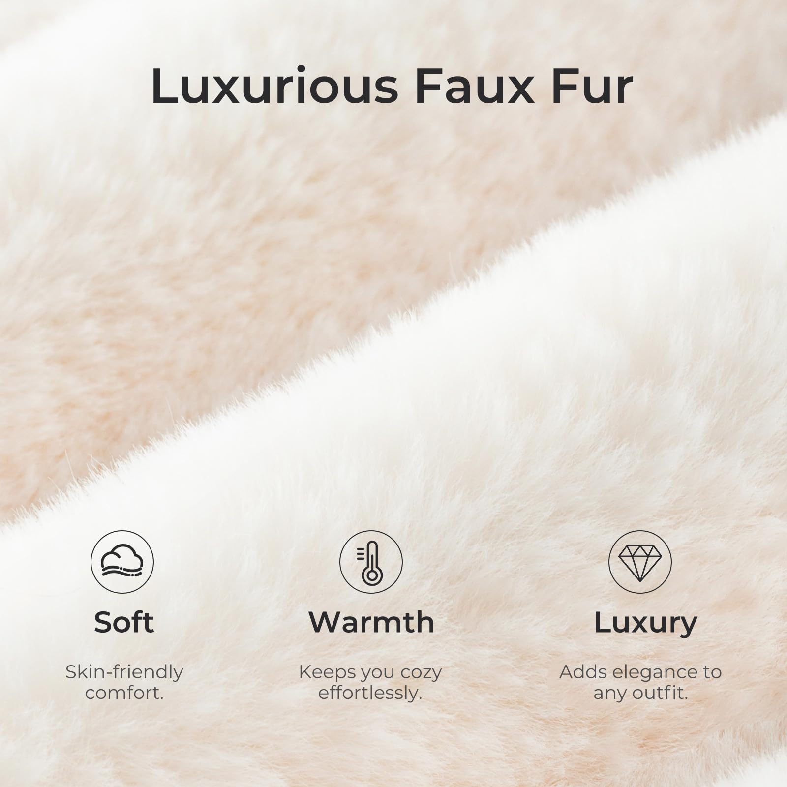 Snug Leaves Women's Fuzzy Scuff Slippers Soft Comfy Memory Foam Non-slip Indoor House Shoes: 9-10 Cream White