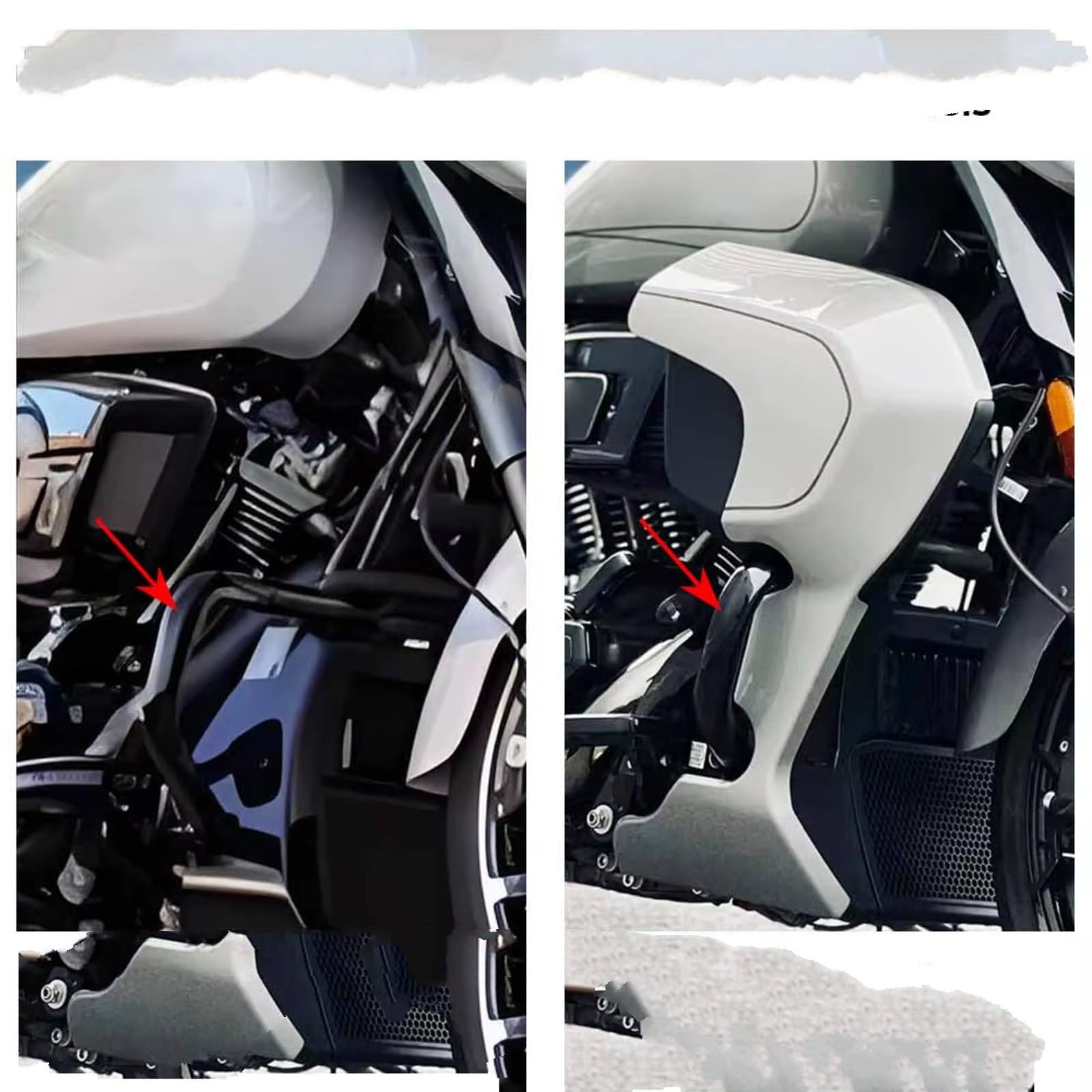 Staffa Protezione Motore Leghe Di Ferro Moto Highway Engine Guard Paraurti Crash Bar Compatibile Con Road Per Street Glide Cvo/Se Fltrx Flhxse 2023-2026